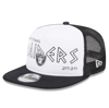 New Era Men's  White, Black Las Vegas Raiders Banger 9fifty Trucker Snapback Hat In White