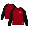 MITCHELL & NESS MITCHELL & NESS CRIMSON ALABAMA CRIMSON TIDE LEGENDARY SLUB RAGLAN LONG SLEEVE T-SHIRT