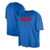 NEW ERA NEW ERA ROYAL BUFFALO BILLS THIRD DOWN BIG & TALL PUFF PRINT T-SHIRT