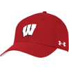 UNDER ARMOUR UNDER ARMOUR RED WISCONSIN BADGERS AIRVENT PERFORMANCE FLEX HAT