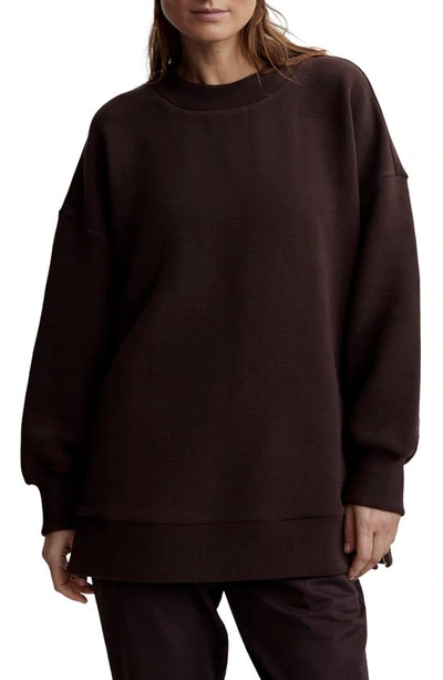 Varley Mae Oversize Sweatshirt In Coffee Bean