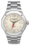 BAUME & MERCIER BAUME & MERCIER RIVIERA 10658 AUTOMATIC BRACELET WATCH, 42MM