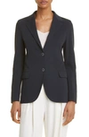 Eleventy Single Breasted Cotton Blend Blazer In 11 - Navy