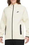 Nike Mens  Tech Fleece Full-zip Water Resistant Hoodie In White