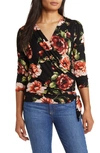 LOVEAPPELLA FAUX TIE WRAP TOP