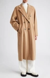 WEEKEND MAX MARA MADAME DOUBLE BREASTED WOOL & CASHMERE BELTED COAT