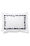 Ralph Lauren Eloise Embroidered 624 Thread Count Organic Cotton Pillow Sham In Polo Navy