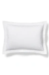 Ralph Lauren Eloise Embroidered 624 Thread Count Organic Cotton Pillow Sham In Studio White