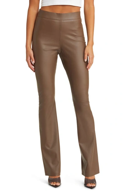 Blanknyc Hoyt Mini Bootcut Faux Leather Trousers In Move Forward