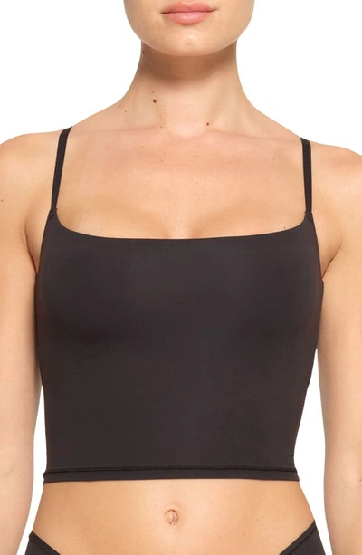 Skims Fits Everybody Crop Camisole In Onyx