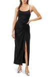 Sophie Rue Mal Ruched Maxi Dress In Black