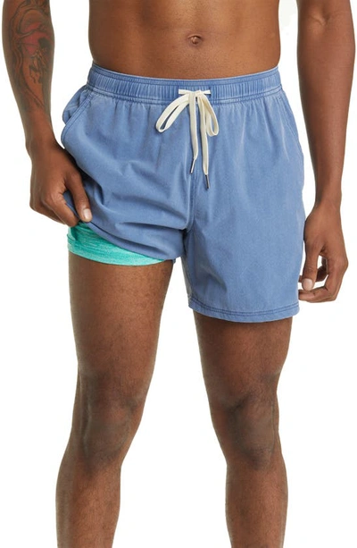 Fair Harbor The Bungalow Swim Shorts In Navy