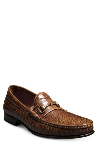 Men\'s Verona Allen Edmonds Croc Brown Leather Loafers Men main image 4