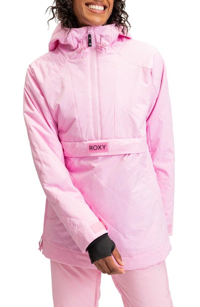 Roxy Radiant Lines Hooded Jacket In Pink Frosting