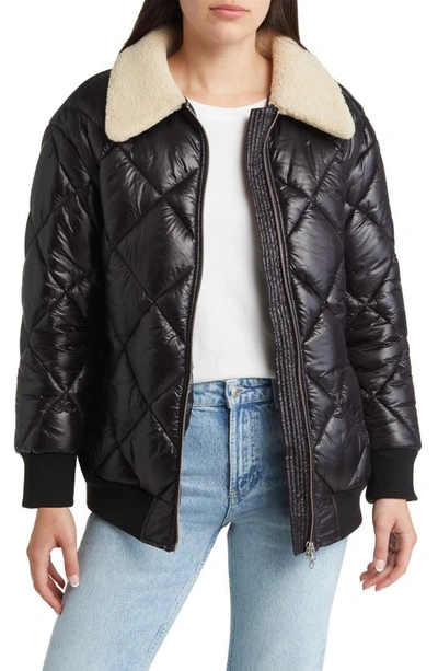 Rails Shay Diamond-quilted Jacket In Black