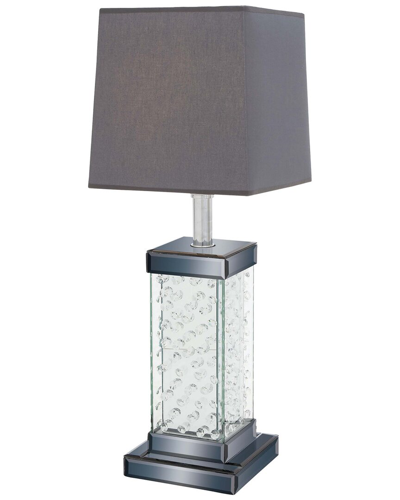 Peyton Lane Glam Glass Grey Table Lamp