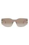 Fendi Brown Graphy Sunglasses In Matte Endura Gold / Brown