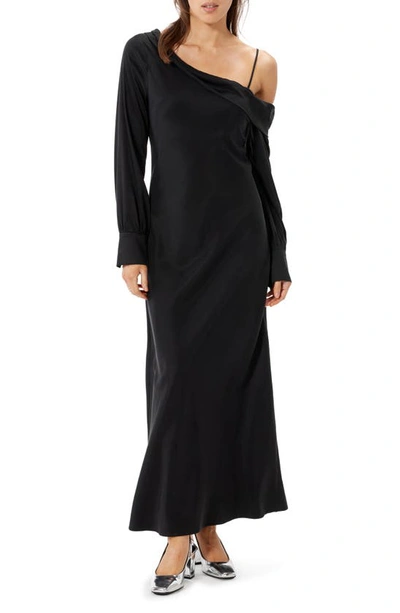 Sophie Rue Mercer Cold Shoulder Long Sleeve Dress In Black