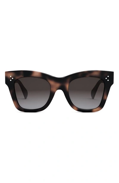 Celine Cat-eye Sunglasses In Havana/gray Gradient