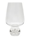 Alice Pazkus Set Of 6 Wine Glasses On Crystal Ball Pedestal In Gold