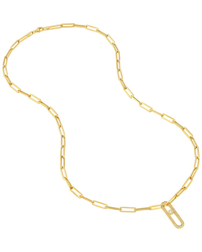 Pure Gold 14k Paperclip Necklace