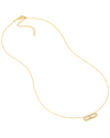 PURE GOLD PURE GOLD 14K 0.16 CT. TW. DIAMOND PAPERCLIP NECKLACE