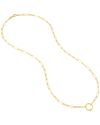 PURE GOLD PURE GOLD 14K 0.03 CT. TW. DIAMOND PAPERCLIP NECKLACE
