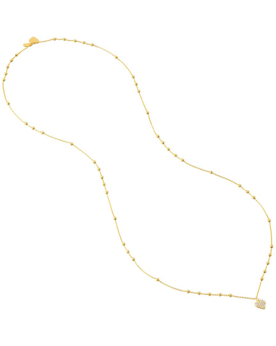 Pure Gold 14k 0.12 Ct. Tw. Diamond Necklace
