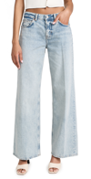 REFORMATION CARY LOW RISE SLOUCHY WIDE LEG JEANS FOLSOM