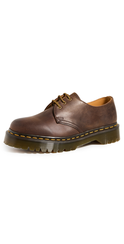 Dr. Martens' 1461 Bex Crazy Horse Leather Oxford In Brown