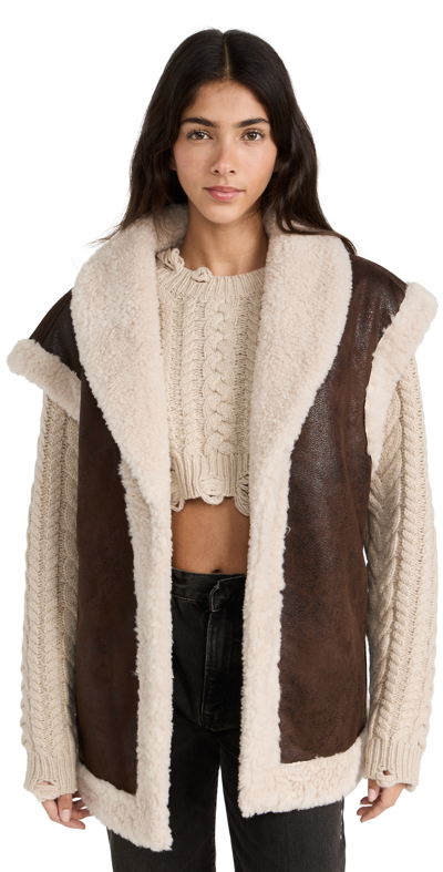 Simon Miller Jetz Vest In Choco Brown