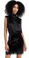 Amanda Uprichard Simran Sequin Dress In Black