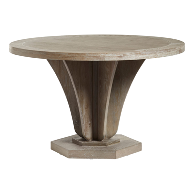 Oka Small Round Allegro Dining Table - Burnt Oak