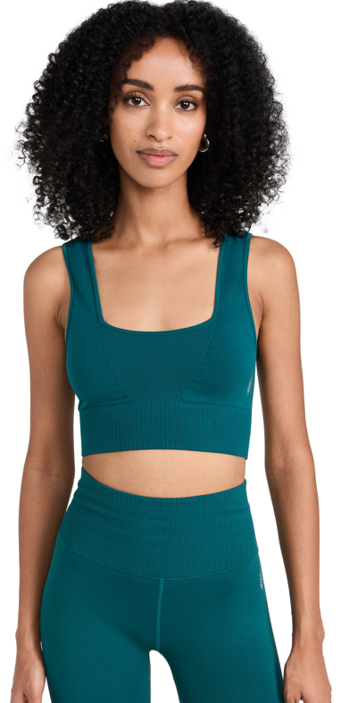 Fp Movement Square Neck Good Karma Bra In Spruced Up