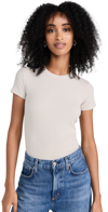 Cotton Citizen Verona Ribbed Tee In Oatmeal