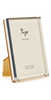Tizo Design Lucite Frame W/easel Gold Back 4x6 Gold In Gold