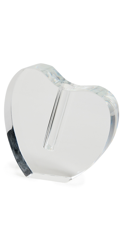 Tizo Design Crystal Heart Vase Large In Transparent