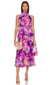 Hemant & Nandita Midi-kleid In Purple