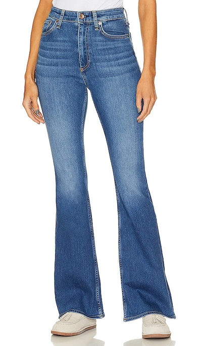 Rag & Bone High-rise-jeans Mit Ausgestelltem Bein Casey In Blue