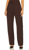 Rag & Bone Irina Slim Flared Pull-on Pants In Chocolate