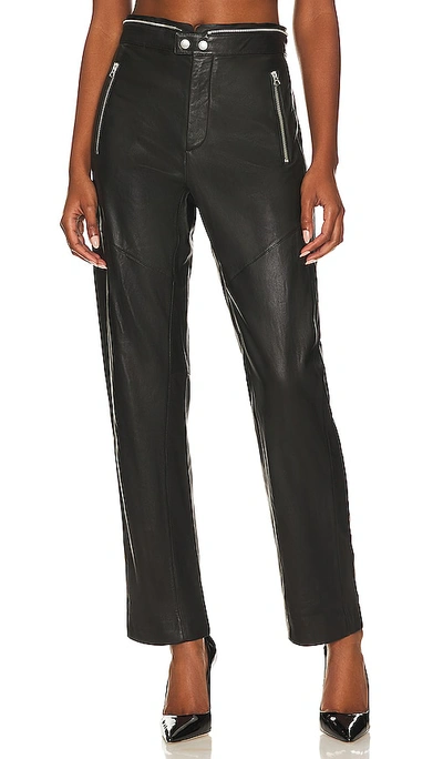 Rag & Bone Women's Sedona Leather Moto Pants In Black