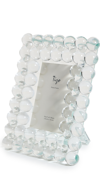Tizo Design Clear Crystal Frame Multi Bubbles 4x6 In Clear