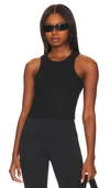 Splits59 Womens Stretch Sleeveless Tank Top In Black