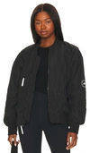 Adidas By Stella Mccartney Sportswear Woven Bomber In Black