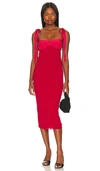 Free People Foolish Heart Midi Dress In Red Dahlia Combo In Red
