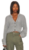 Free People Sweet Nothing Cotton Cardigan In Grey