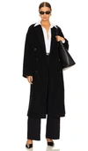Rag & Bone Black Thea Coat In Black
