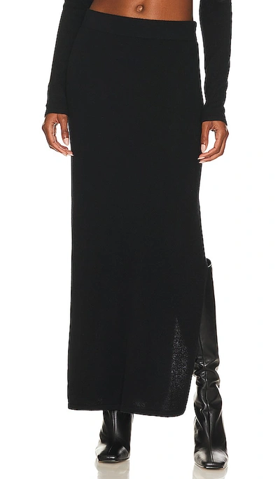 Splendid Johari Sweater Skirt In Black