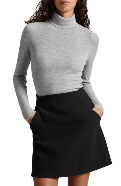 & Other Stories Wool Turtleneck In Grey Melange