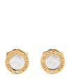 MARC JACOBS MOTHER-OF-PEARL THE MEDALLION EARRINGS